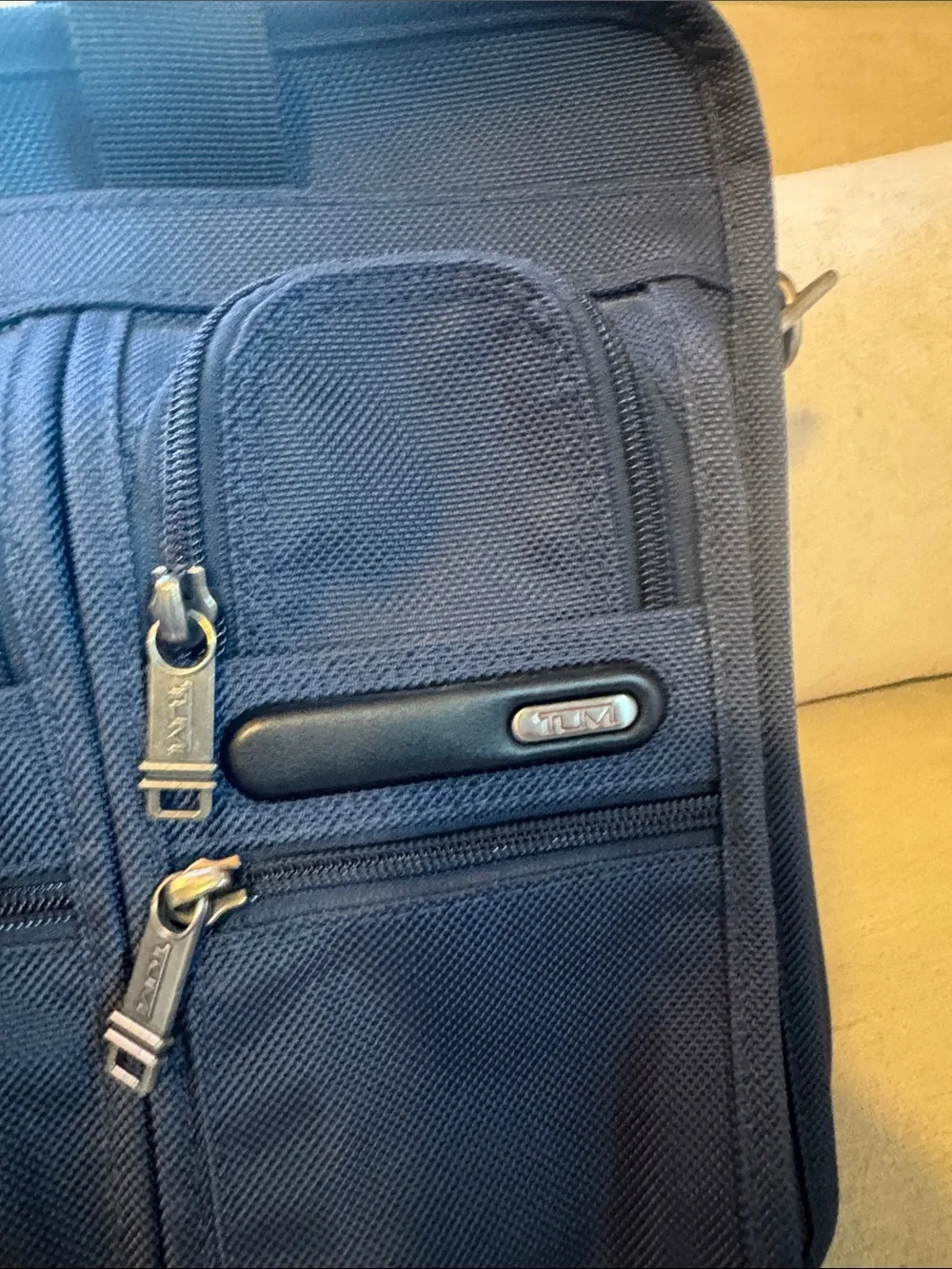Tumi Alpha 2 ballistic briefcase bag.